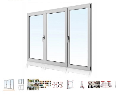PVC Terrassenfenster dreiteilig 2400 x 2150 mm für 595,22 Euro Erfahrungen