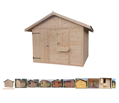 Holzgartenhaus / Geräteschuppen aus Holz 3 x 3 m für 1.169,62 Euro Erfahrungen