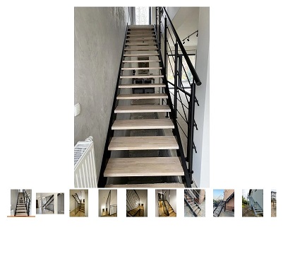 Loft-Treppe aus Stahl Innentreppe mit Holzstufen für 2.688,32 Euro Erfahrungen