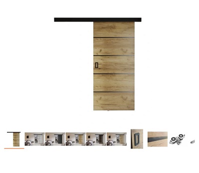 Schiebetür in Holzoptik für Innenräume 106 cm für 77,14 Euro Erfahrungen